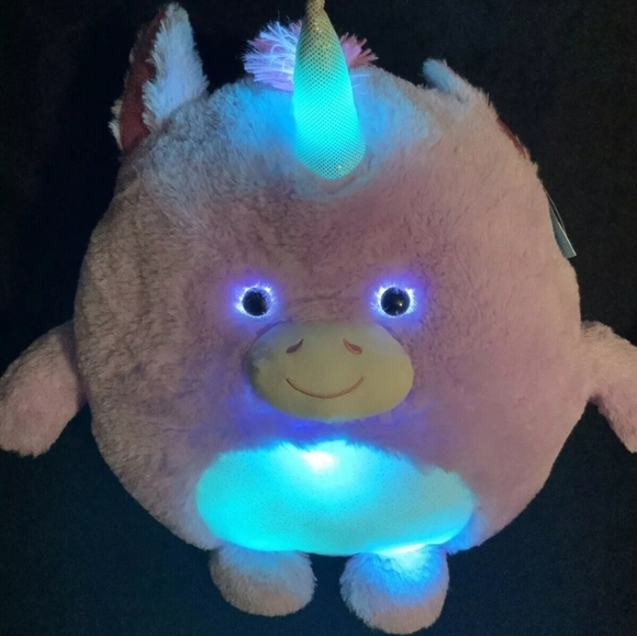 HUG Me Light Up UNICORN 14" Stuffed Animal Festive Voice Plush Toy NEW - Picture 4 of 9